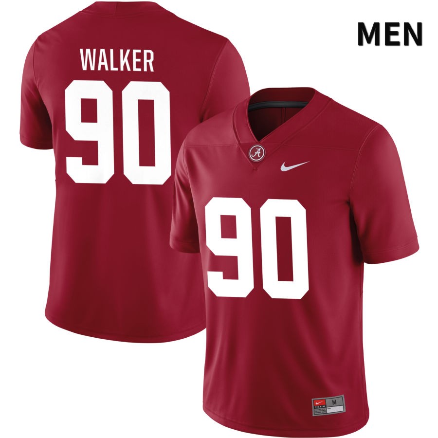 Alabama Crimson Tide Men's Tristan Walker #90 NIL Crimson 2022 NCAA Authentic Stitched College Football Jersey OQ16D75RC